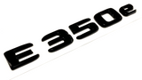 GLOSS BLACK E350e FOR MERCEDES REAR TRUNK EMBLEM BADGE NAMEPLATE DECAL LETTER