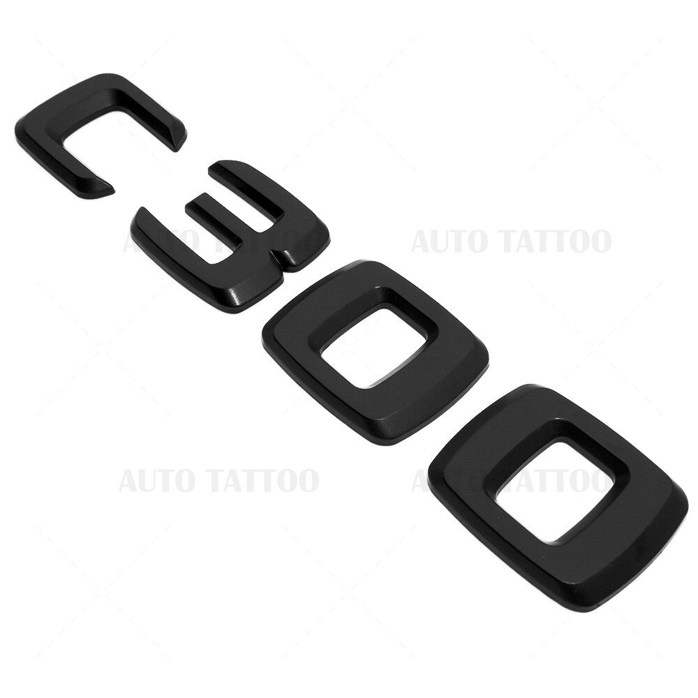 08-14 C 300 Emblem Trunk Lid Letter Logo Nameplate Badge Decoration AMG Black