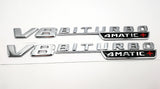 V8 BiTurbo 4Matic+ Emblem Side Fender 3D Chrome Badge for Mercedes AMG CL63 E63
