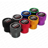 For Audi Sport Logo Roundel Style Car Wheels Tire Air Valve Caps Stem Dust Cover