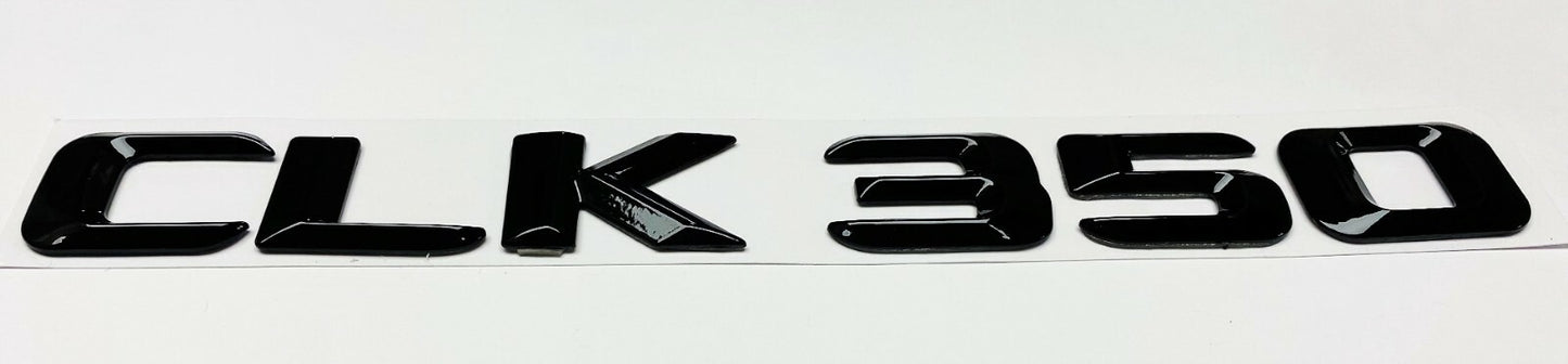 Gloss BLACK CLK350 FOR MERCEDES REAR TRUNK EMBLEM BADGE NAMEPLATE DECAL NUMBERS