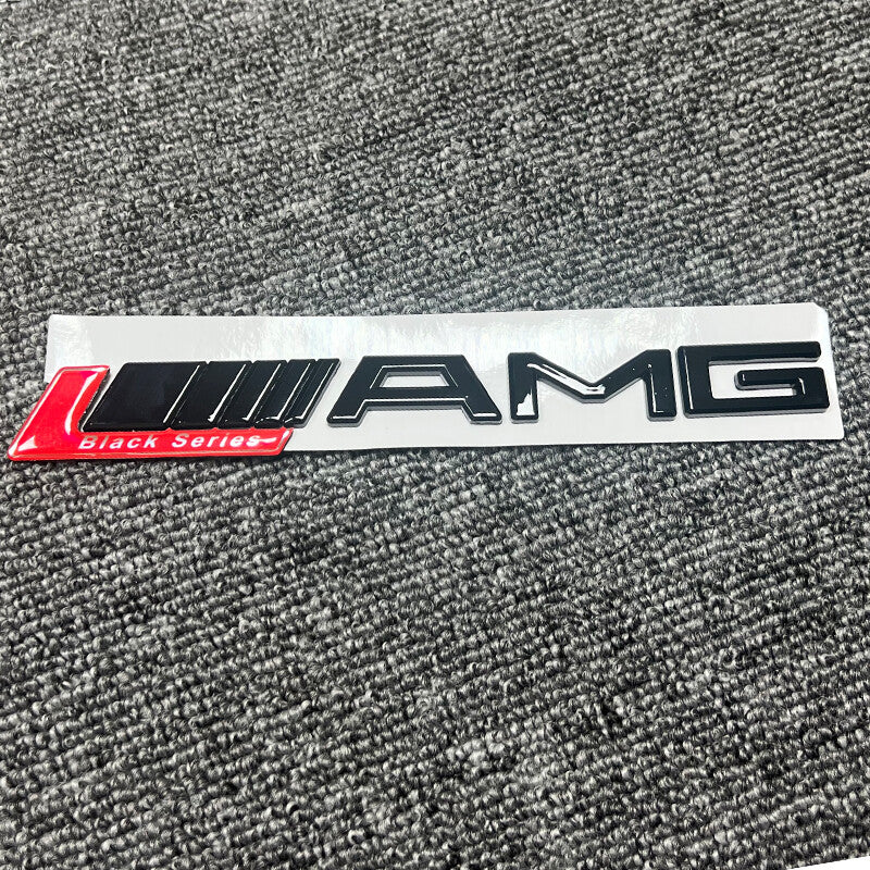 NEW Red Black series Letters Trunk Emblem Badge Sticker For Mercedes Benz AMG