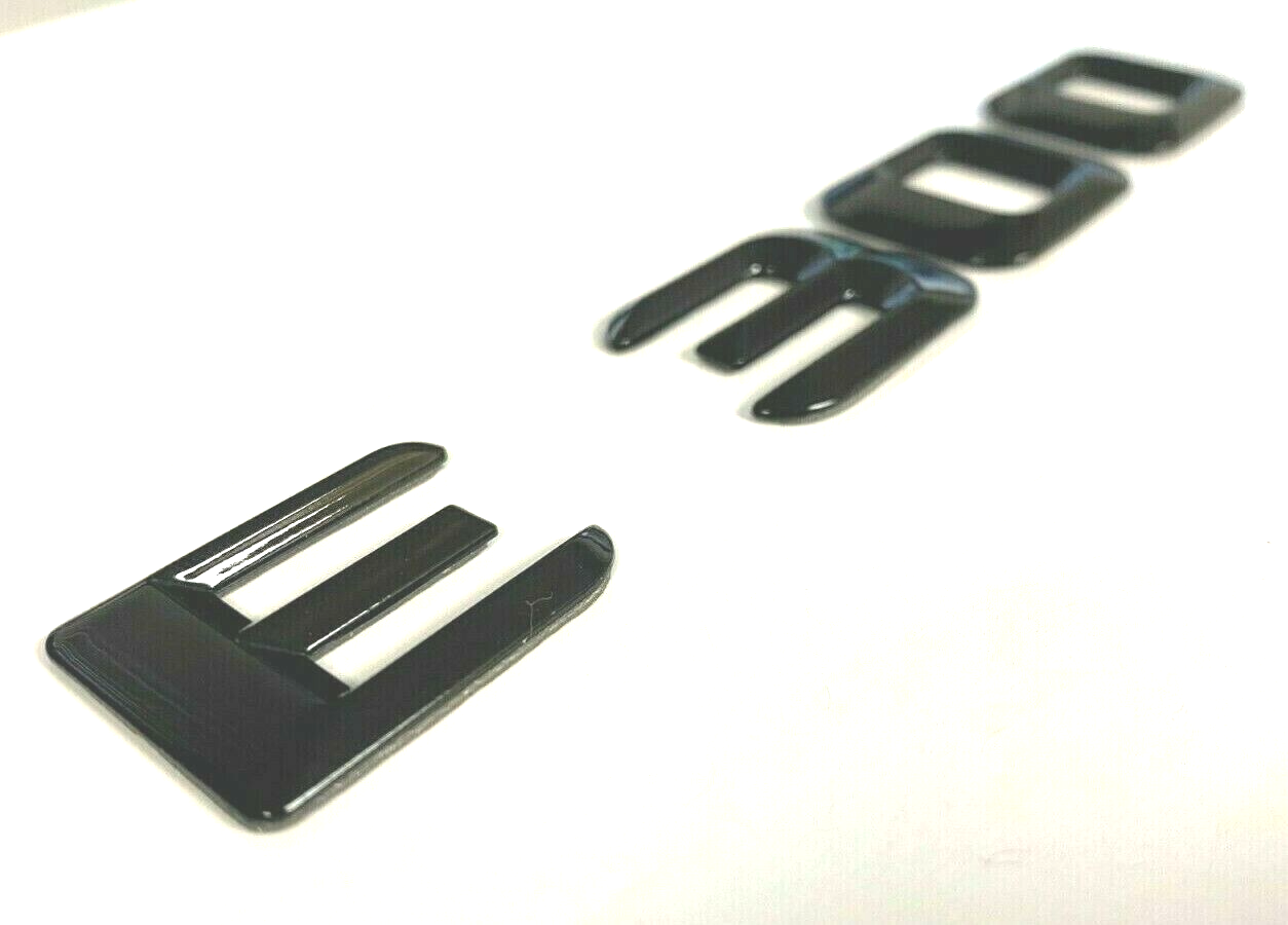 E300 GLOSS BLACK FOR MERCEDES REAR TRUNK EMBLEM BADGE NAMEPLATE DECAL LETTER
