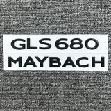 Black Maybach GLS 680 Letters Rear Trunk Emblem Badge Sticker For Mercedes Benz