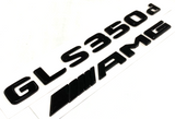 BLACK GLS350d+AMG FOR MERCEDES REAR TRUNK EMBLEM BADGE NAMEPLATE DECAL NUMBER