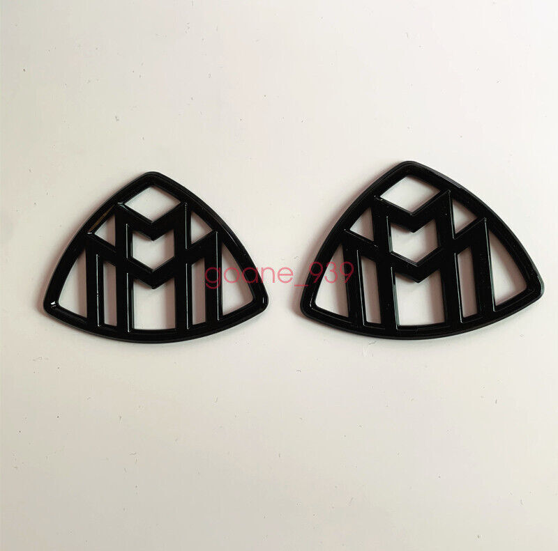 4x Set Black Hood Emblem Ornament Badge New for S Class S680 S600 S500 S450 W222