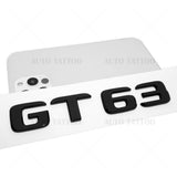 Mercedes AMG GT 63 Letter Emblem Trunk Logo Nameplate Badge Decorate Gloss Black
