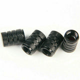 4x Aluminium Car Wheel Tyre Valve Stem Air Dust Cover Screw Caps Car Accessories