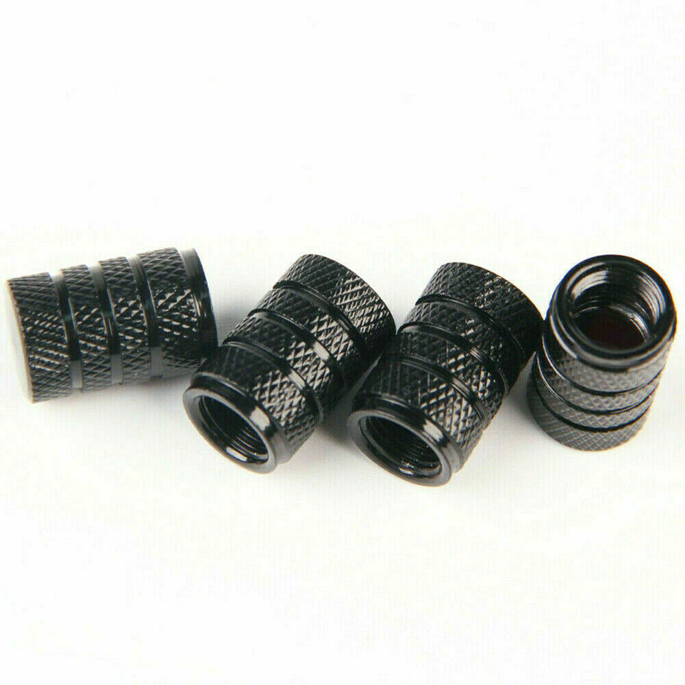 4x Aluminium Car Wheel Tyre Valve Stem Air Dust Cover Screw Caps Car Accessories