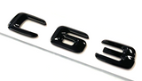 1X BLACK C63 FOR MERCEDES C63 REAR TRUNK NAMEPLATE EMBLEM BADGE DECAL