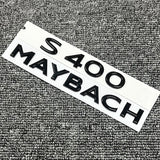 For S-Class W222 S400 Maybach Glossy Black Rear Trunk Emblem Decal Badge Sticker