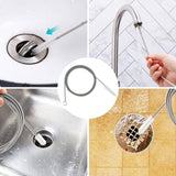 150cm Car Flexible Drain Dredge Sunroof Cleaning Scrub Brush Tool Accessories.