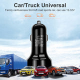 4Port USB Phone Car Charger Adapter LED Display QC 3.0 Fast Charging Accessories