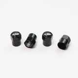 Compatible with Lincoln 4Pcs Tire Valve Stem Caps Black Anodized Aluminum Set