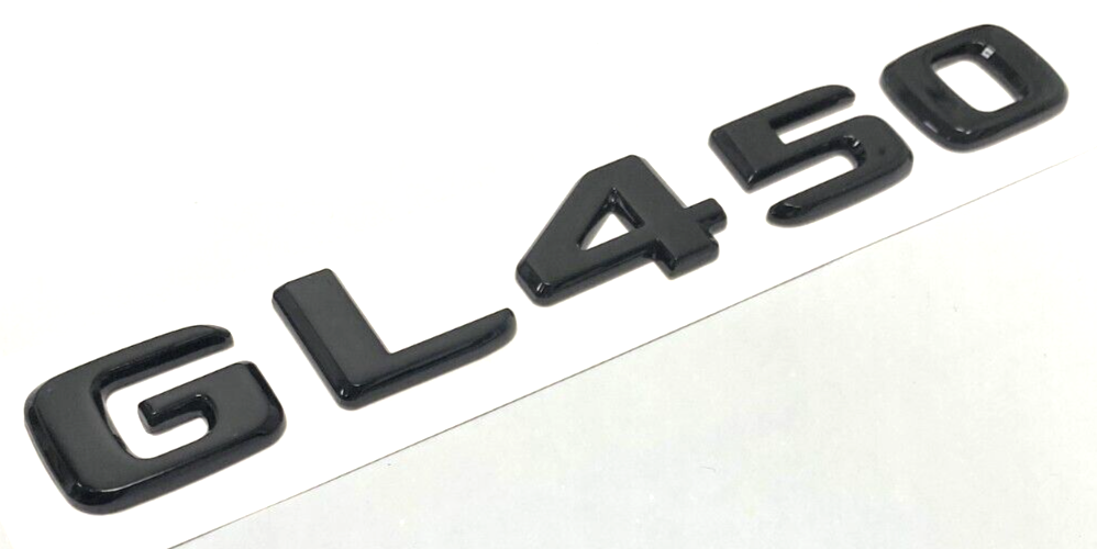 Gloss BLACK GL450 FOR MERCEDES REAR TRUNK EMBLEM BADGE NAMEPLATE DECAL LETTERS