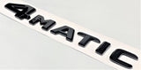 BLACK 4MATIC REAR TRUNK EMBLEM FOR MERCEDES 4MATIC BADGE NAMEPLATE C250 C300