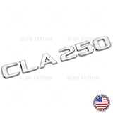 17-21 CLA 250 Emblem Trunk Lid Letter Logo Nameplate Badge Decorate OEM Chrome