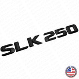 2015 SLK 250 AMG Letter Emblem Trunk Logo Nameplate Badge Decorate Matte Black