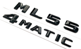 Gloss BLACK ML55+4MATIC FOR MERCEDES ML550 REAR TRUNK EMBLEM BADGE NAMEPLATE