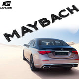 Genuine Gloss Black MAYBACH Letter Trunk Hatch Deco Emblem For Mercedes