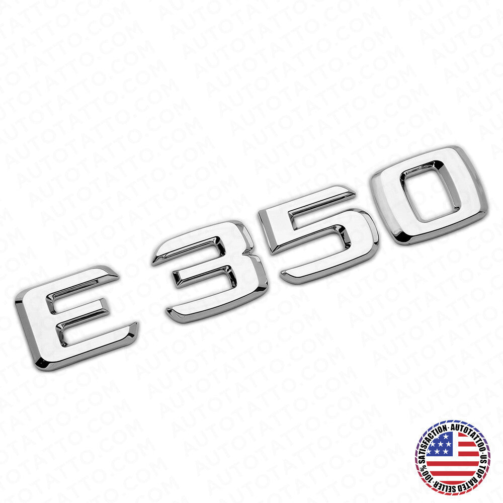 06-14 E 350 AMG Letter Emblem Trunk Logo Nameplate Badge Decorate Sport Chrome