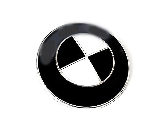 Matte Black Sticker for BMW Emblem Vinyl Wrap Overlay Decal Roundel Badge Logo