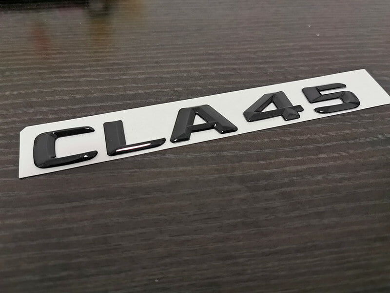Gloss Black CLA45 Replacement Emblem Badge Sticker For Mercedes-Benz CLA45 AMG