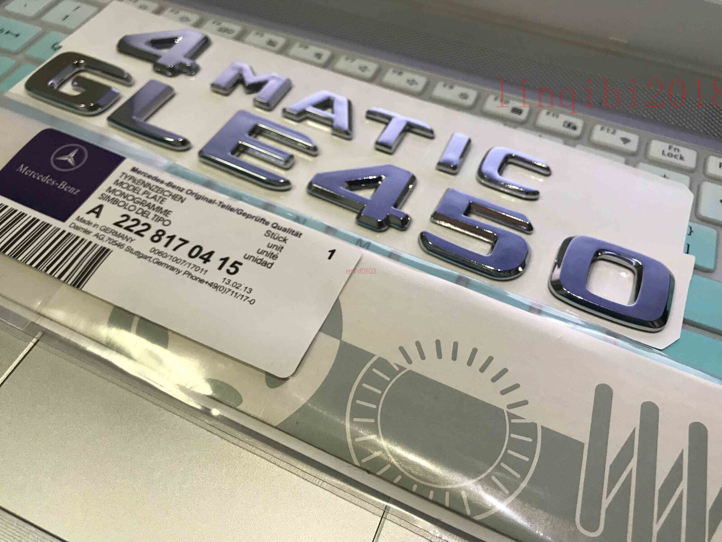 2018 GLE450 4 MATIC High quality Rear Trunk Emblem Decal Badge FOR Mercedes Benz