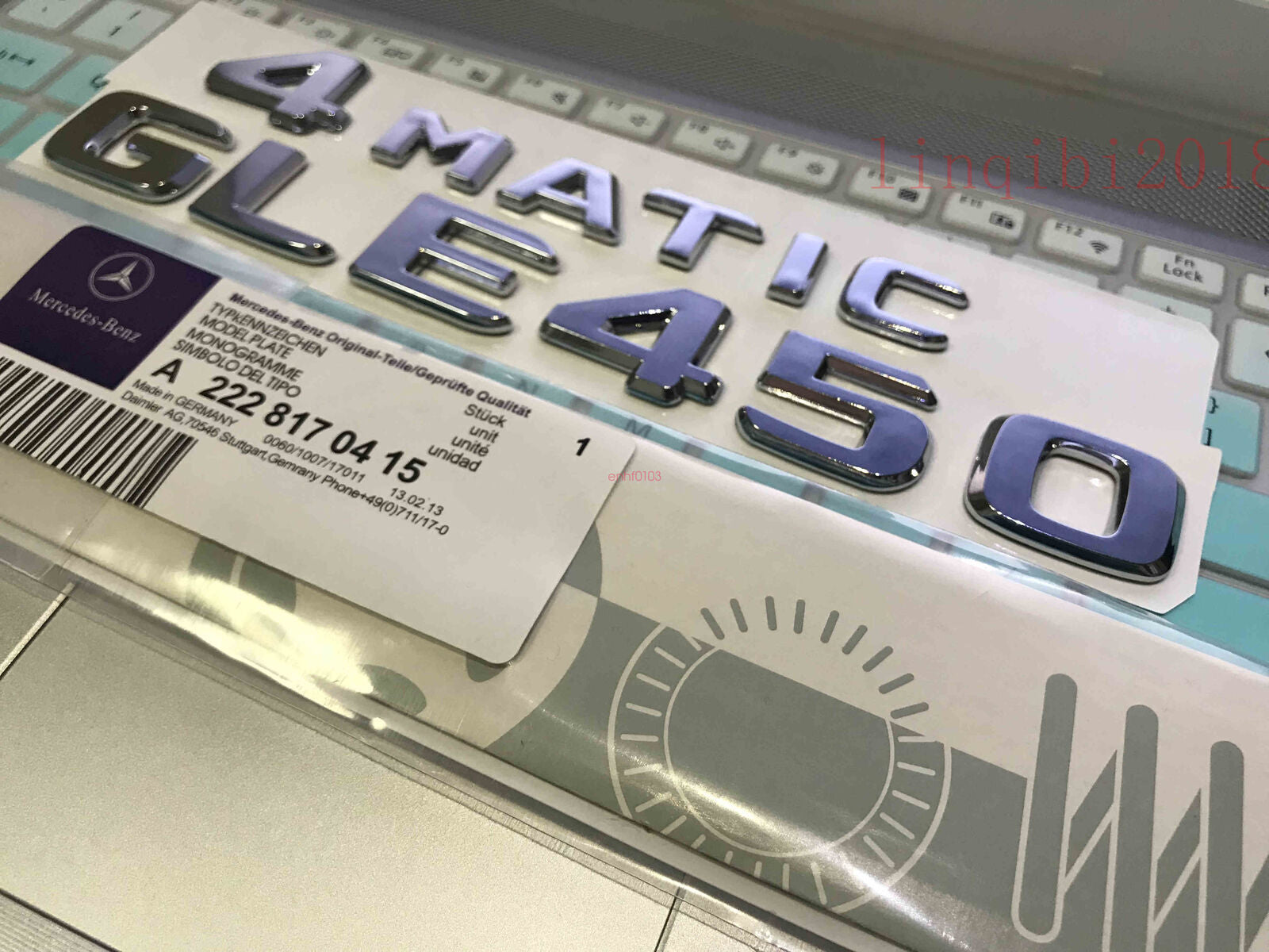 2018 GLE450 4 MATIC High quality Rear Trunk Emblem Decal Badge FOR Mercedes Benz
