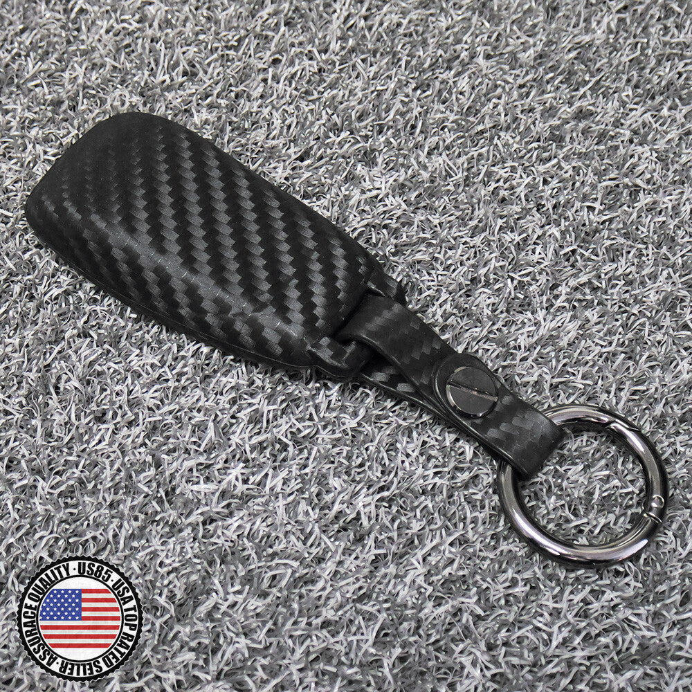 Carbon Fiber Style For New Mercedes Remote Key Fob Case Shell Keychain Protect