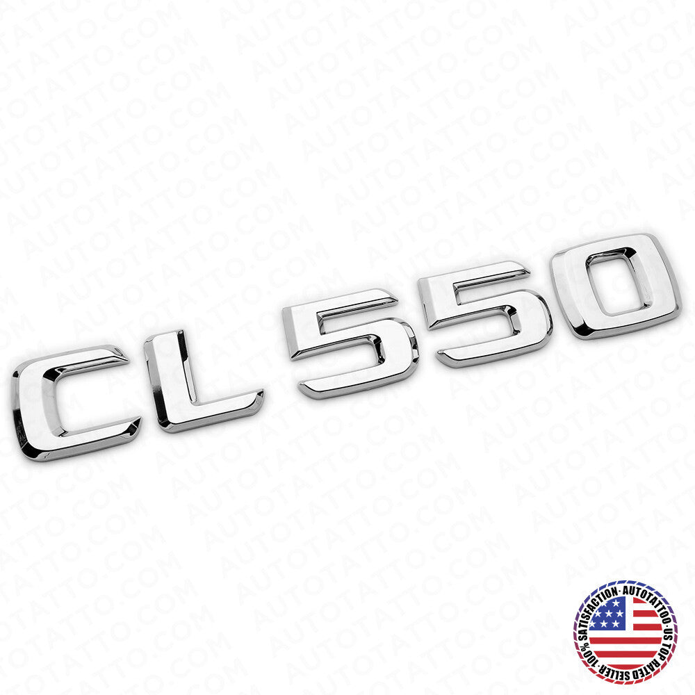 01-14 CL 550 Emblem Trunk Lid Letter Logo Nameplate Badge Decoration AMG Chrome