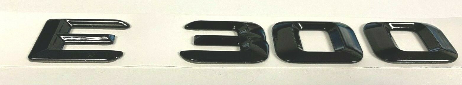 E300 GLOSS BLACK FOR MERCEDES REAR TRUNK EMBLEM BADGE NAMEPLATE DECAL LETTER