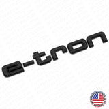Audi e-tron Gloss Black Letter Liftgate Badge Trunk Emblem Badge Logo Sport