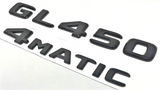 BLACK GL450+4MATIC FOR MERCEDES REAR TRUNK EMBLEM BADGE NAMEPLATE DECAL NUMBER