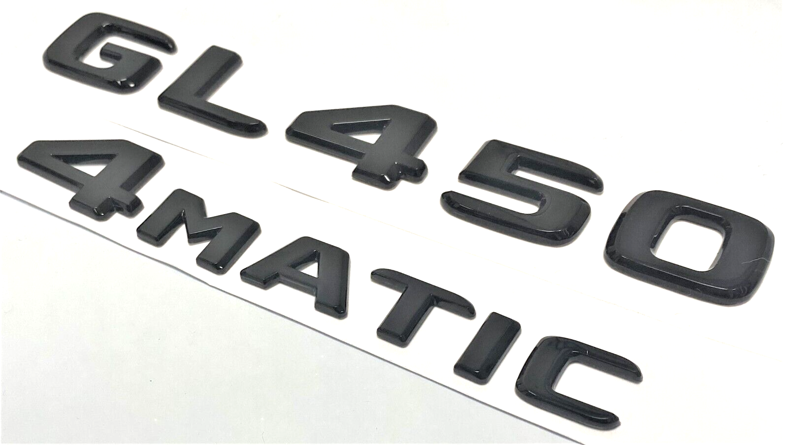 BLACK GL450+4MATIC FOR MERCEDES REAR TRUNK EMBLEM BADGE NAMEPLATE DECAL NUMBER