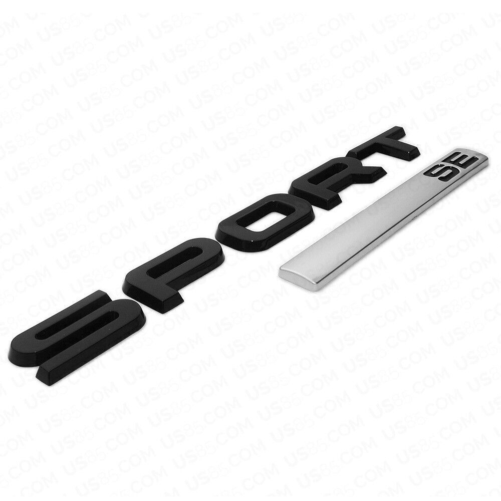 For Range Rover Sport SE Letter Car SUV Tailgate Logo Black Emblem Badge SV SVR