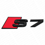For Audi S7 Gloss Black Rear Letter Tail Badge Trunk Emblem Badge Logo Sport
