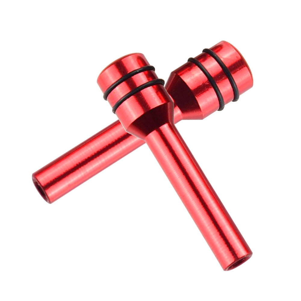 2pcs Red Car Interior Door Locking Lock Knob Pull Pins Cover Auto Accessories