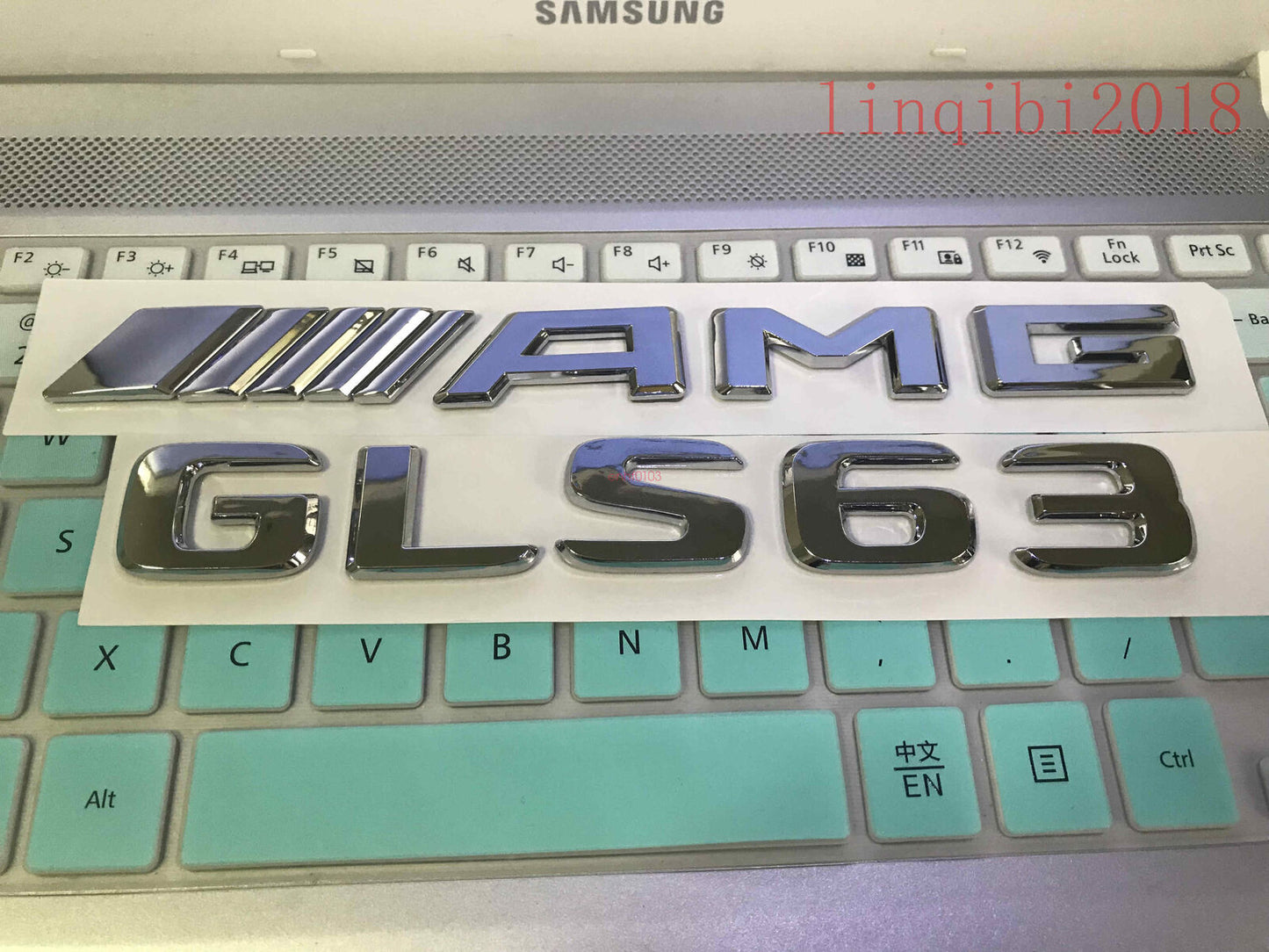 2018 " GLS63 + AMG" High quality Rear Trunk Emblem Decal Badge FOR Mercedes Benz