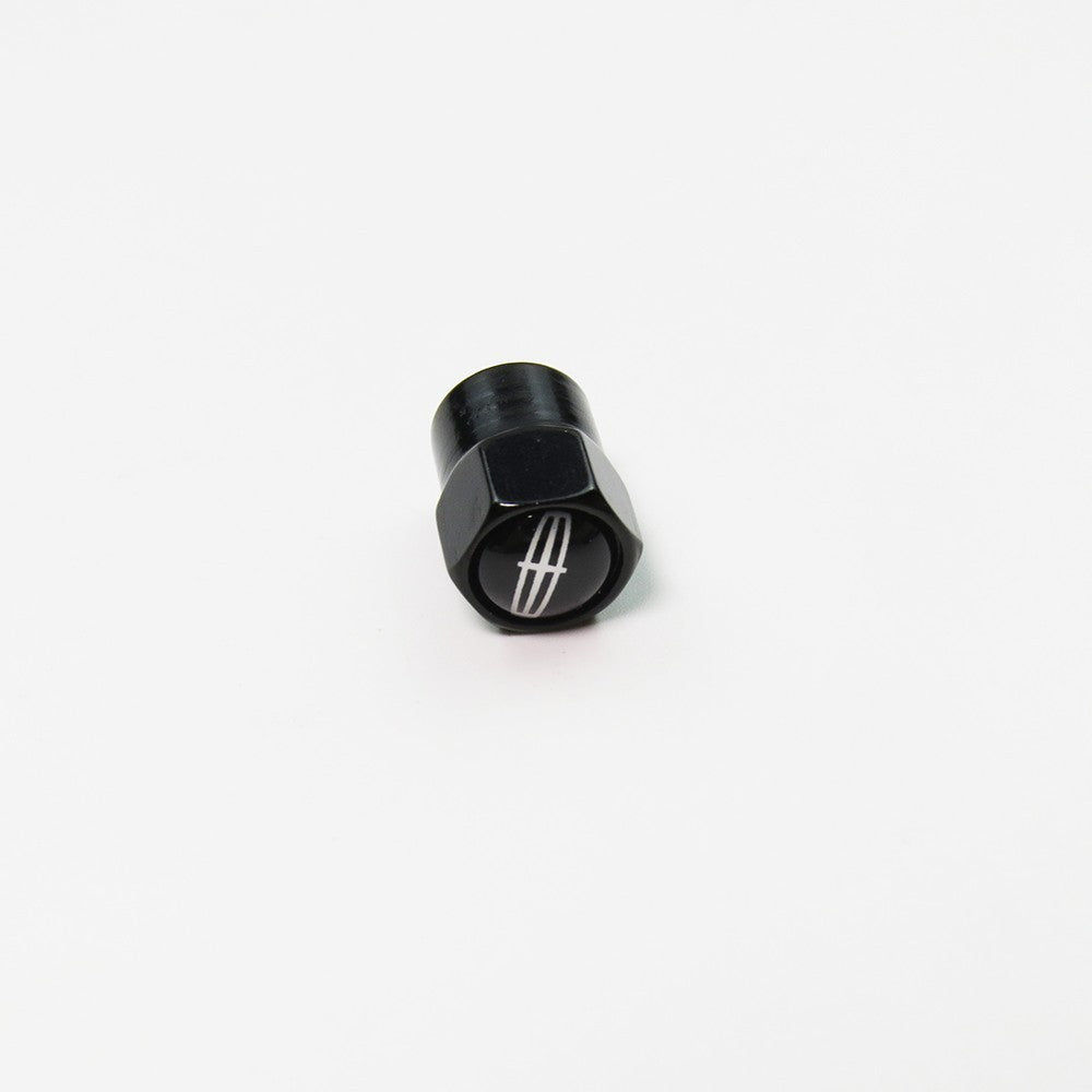 Compatible with Lincoln 4Pcs Tire Valve Stem Caps Black Anodized Aluminum Set