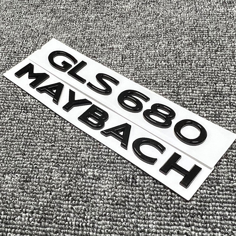 Black Side Rear Trunk Badge Emblem for Mercedes Benz Maybach GLS Class 680