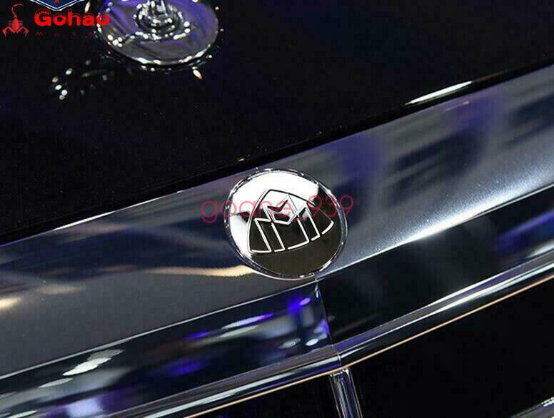 Black Sliver OEM Front Hood Ornament Grille Badge W222 S Class Mercedes Maybach