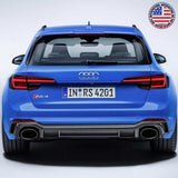 For Audi RS 4 OEM Chrome Rear Letter Tail Badge Trunk Emblem Badge Logo Sport