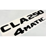 CLA250 +4MATIC Black Rear Trunk Emblem Badge Decal for Mercerdes CLA250 Letters