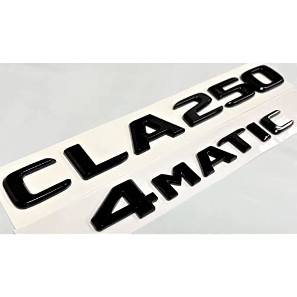 CLA250 +4MATIC Black Rear Trunk Emblem Badge Decal for Mercerdes CLA250 Letters