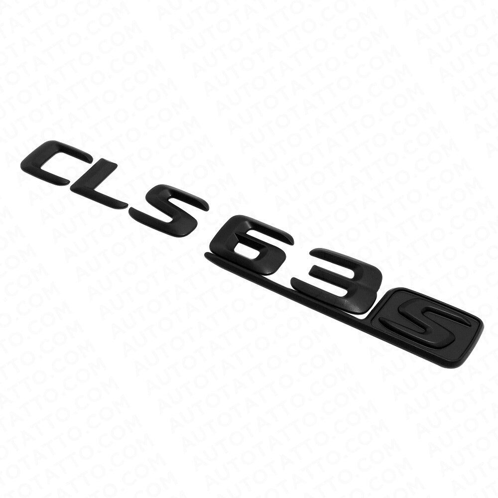 2016 CLS 63 S Emblem Trunk Lid Letter Nameplate Badge Decorate AMG Matte Black