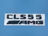 NEW Gloss Black " CLS55 AMG" Letters Trunk Embl Badge Sticker for Mercedes Benz
