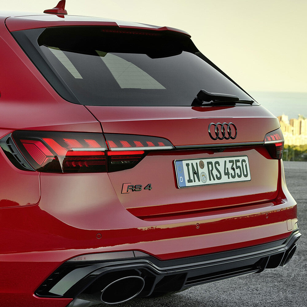 For Audi RS 4 Gloss Black Rear Letter Tail Badge Trunk Emblem Badge Logo Sport