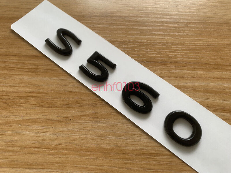 Matte Black S560 Number Trunk Letters Badge Emblems Sticker For Benz Maybach
