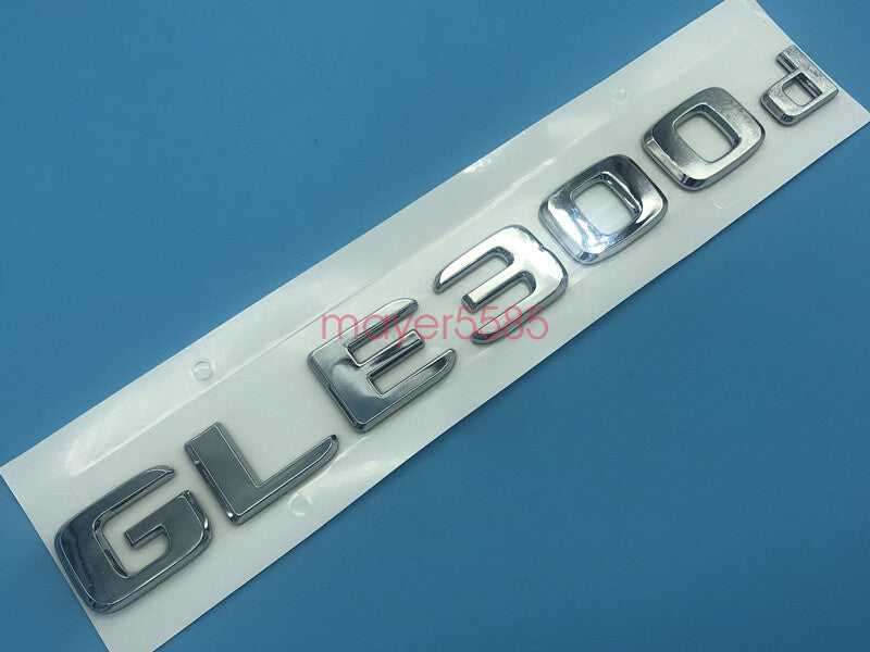Chrome " GLE300d " Number Letters Rear Trunk Badge Emblem for Mercedes Benz GLE